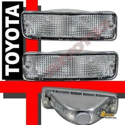 Clear Bumper Signal Lights 1 Pair For 89-95 Toyota Pickup 2wd 4wd 90 93 94
