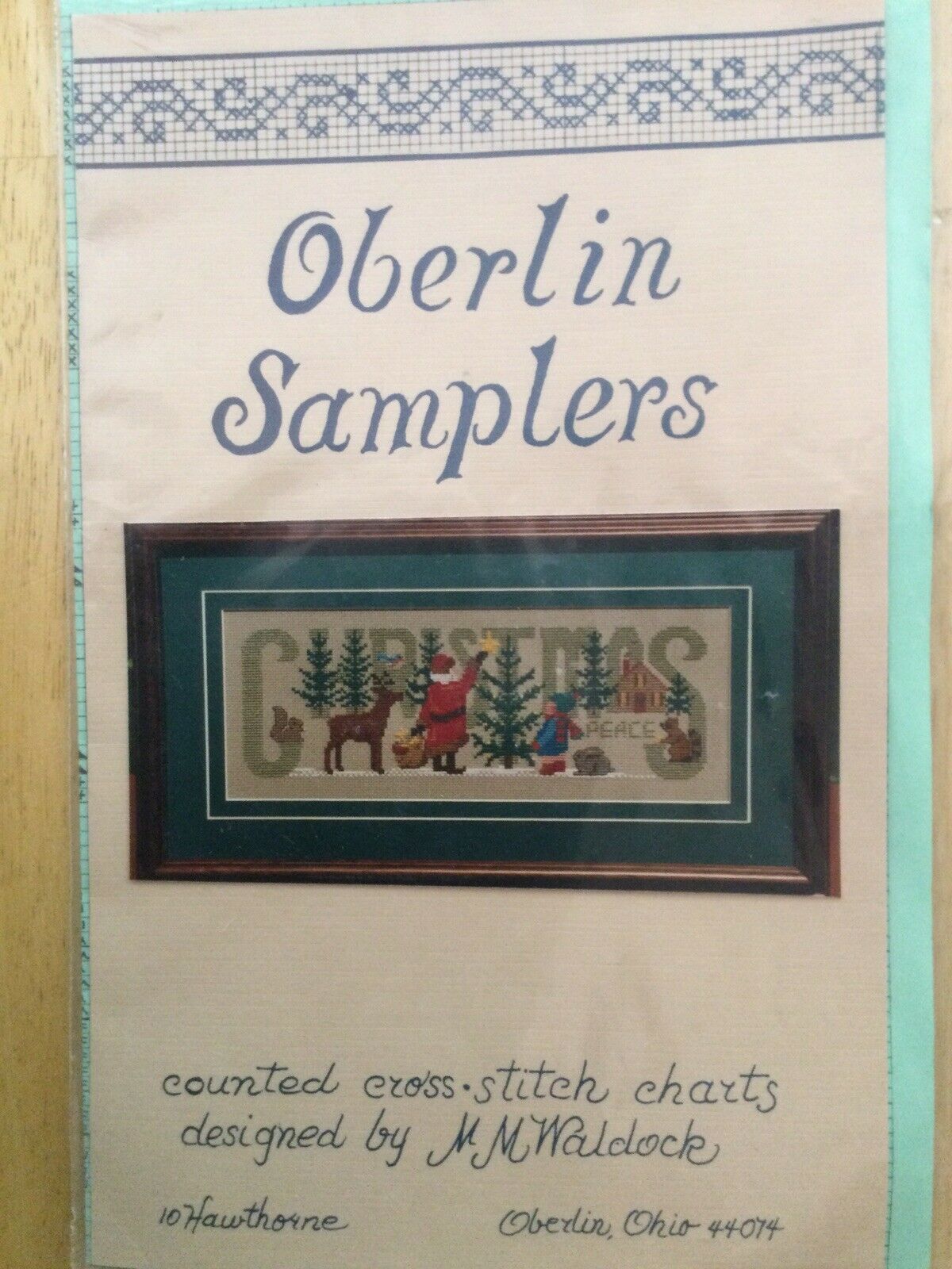 Christmas Sampler Cross Stitch Chart Oberlin Samplers