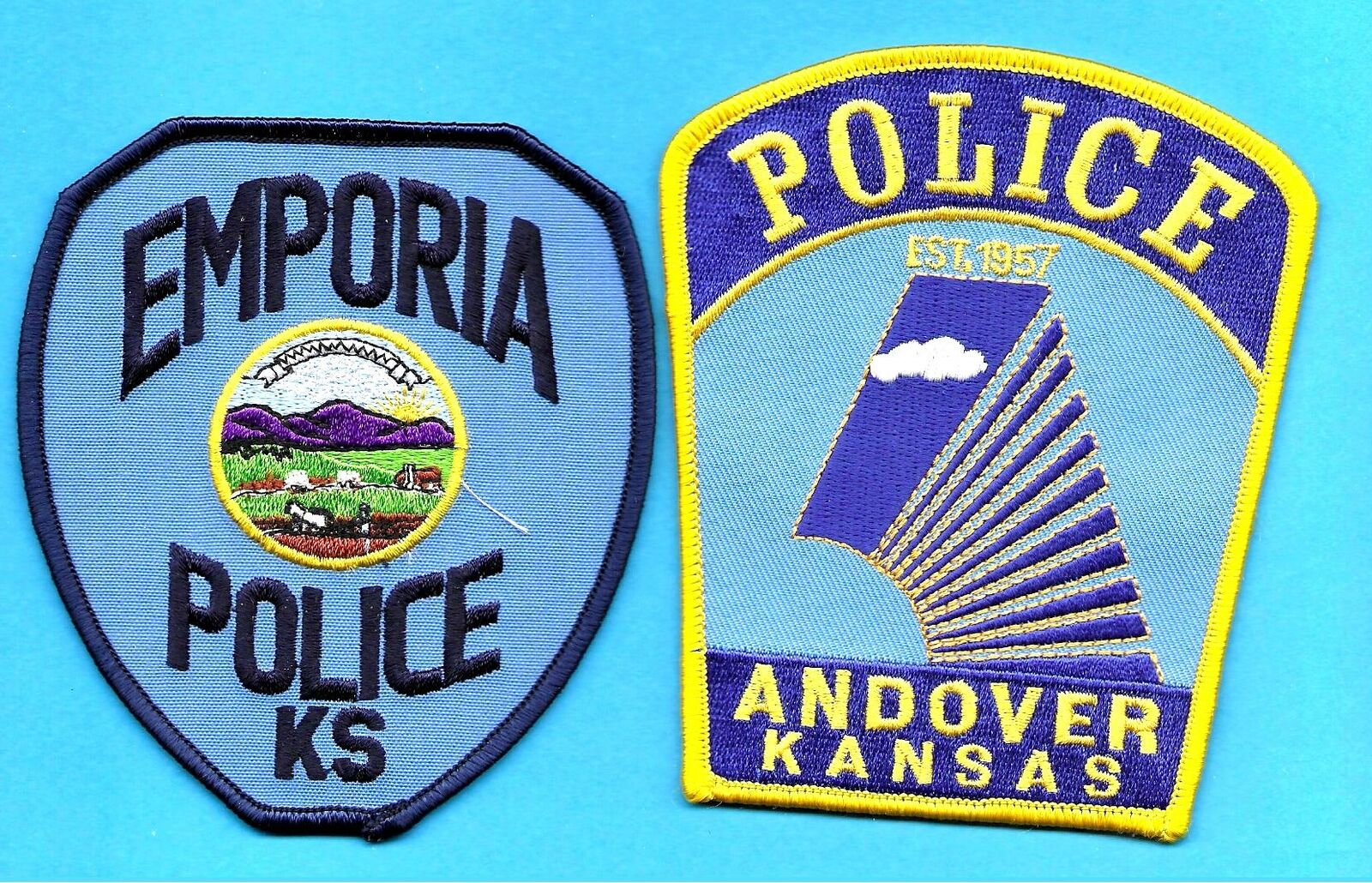 2 Kansas  - Andover Police Dept   &   Emporia Police Dept