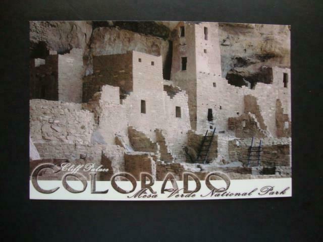 697) Mesa Verde National Park Colorado, Cliff Palace Ruins, Un-posted Postcard