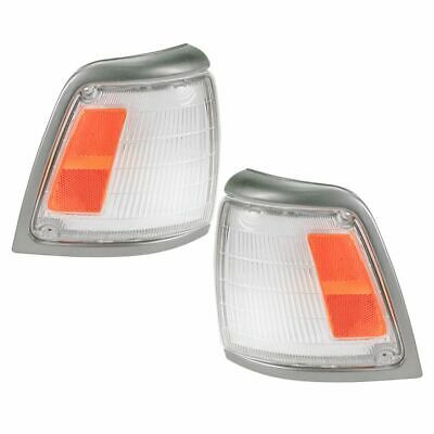Side Corner Marker Parking Light Lamp Pair Set For 92-95 Toyota Pickup Truck 2wd