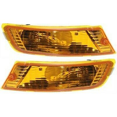 Turn Signal Light For 2005-2007 Jeep Liberty Plastic Lens Left & Right Set Of 2