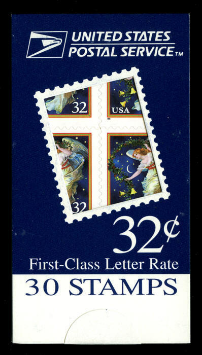 Us #bk233d 32¢ Midnight Angel Complete Booklet 3012d One Stamp Removed Vf Nh Mnh