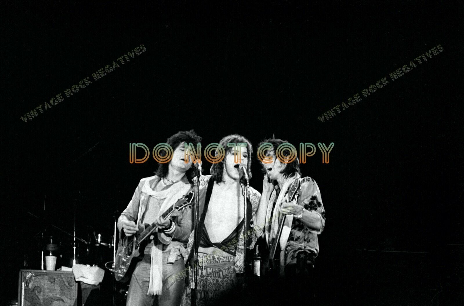 Rolling Stones Msg 1975 Unseen Fine Art Archival Photo 8.5x11 From The Negative