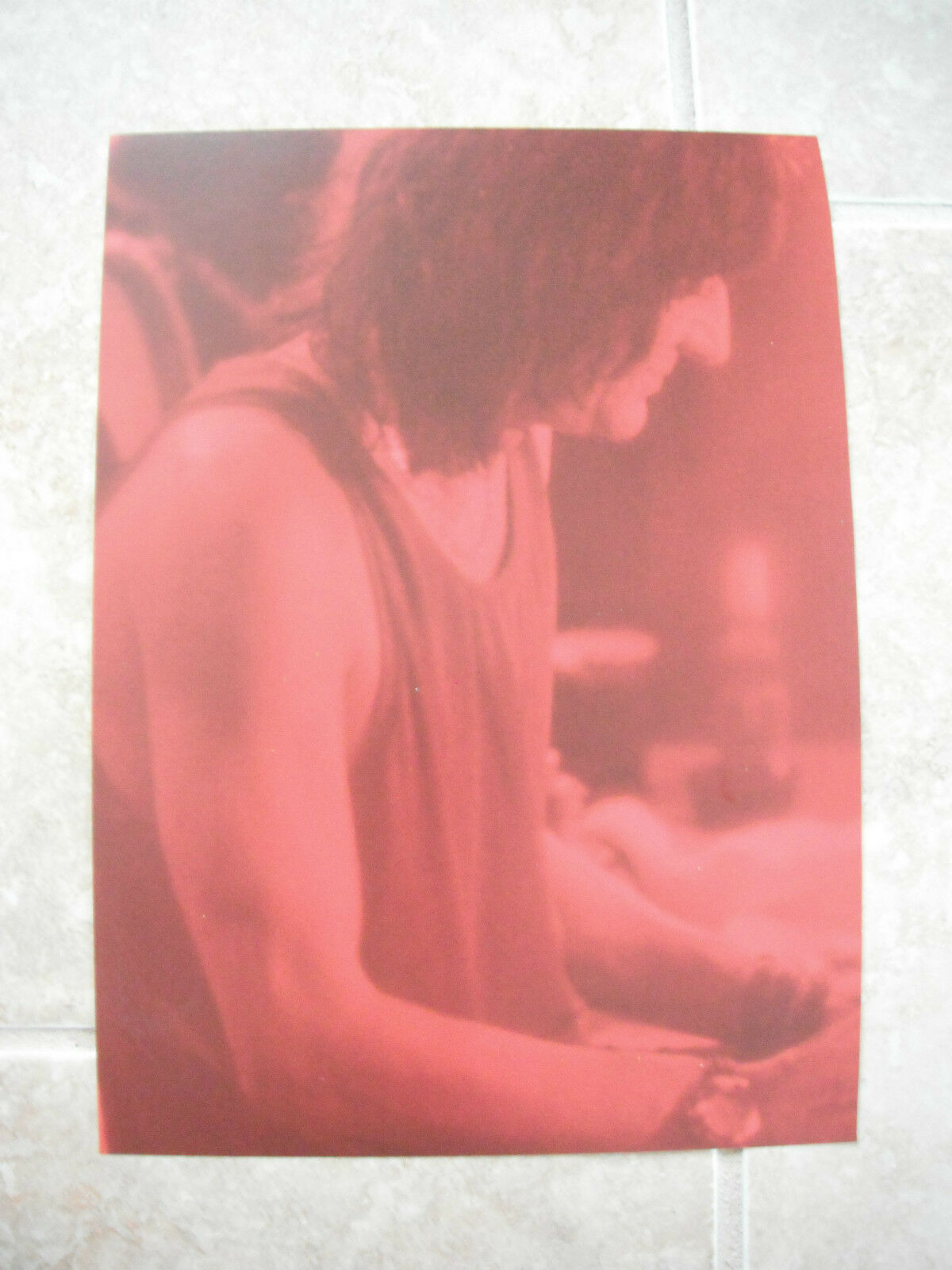 Rolling Stones Ron Wood Vtg Candid Coffee Table Book Photo #3