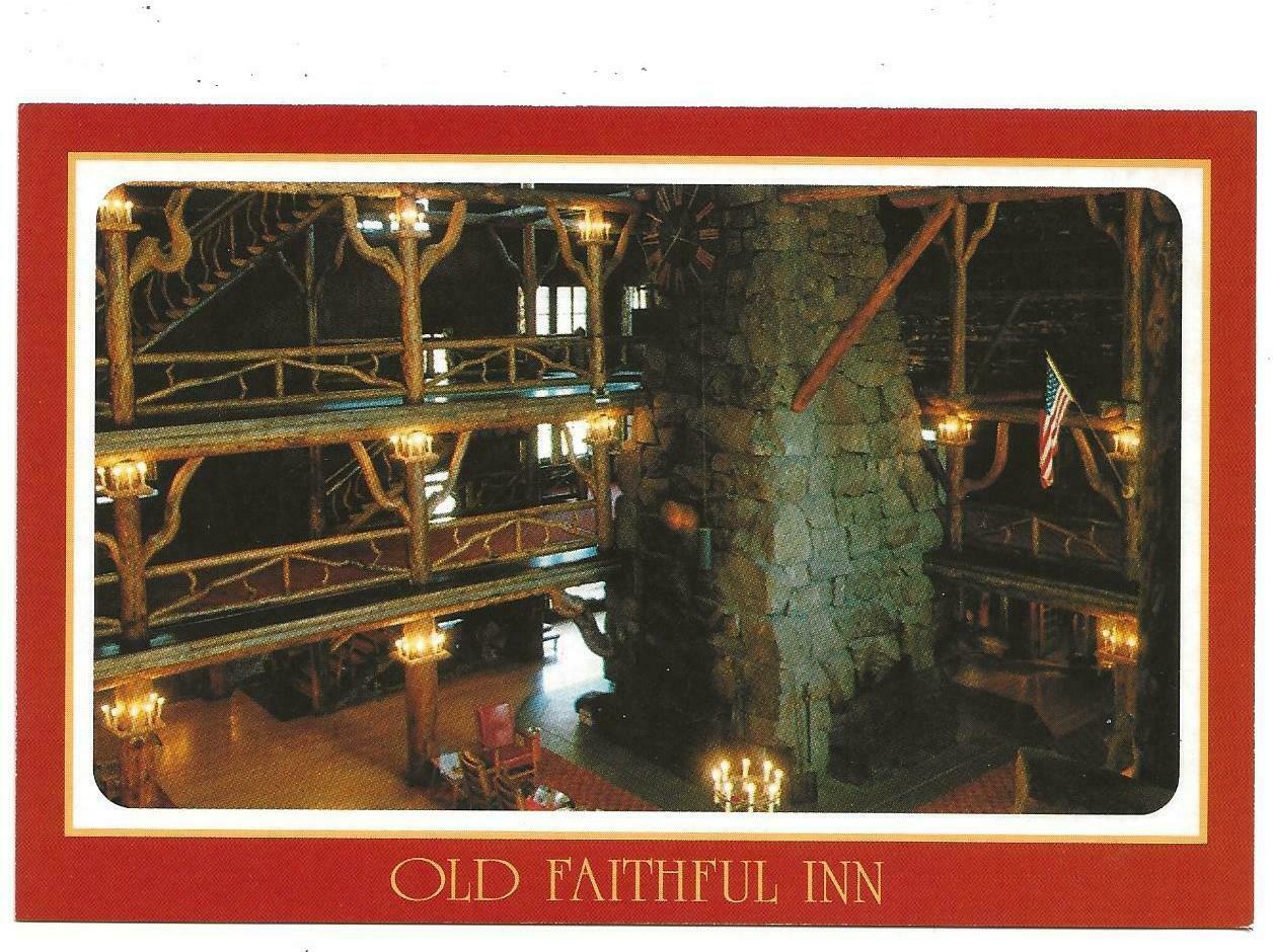 Old Faithful Inn, Chrome, Unposted, Yellowstone National Pk