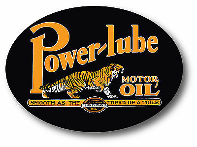 Power Lube Motor Oil Super High Gloss Outdoor 4 Inch Decal Sticker