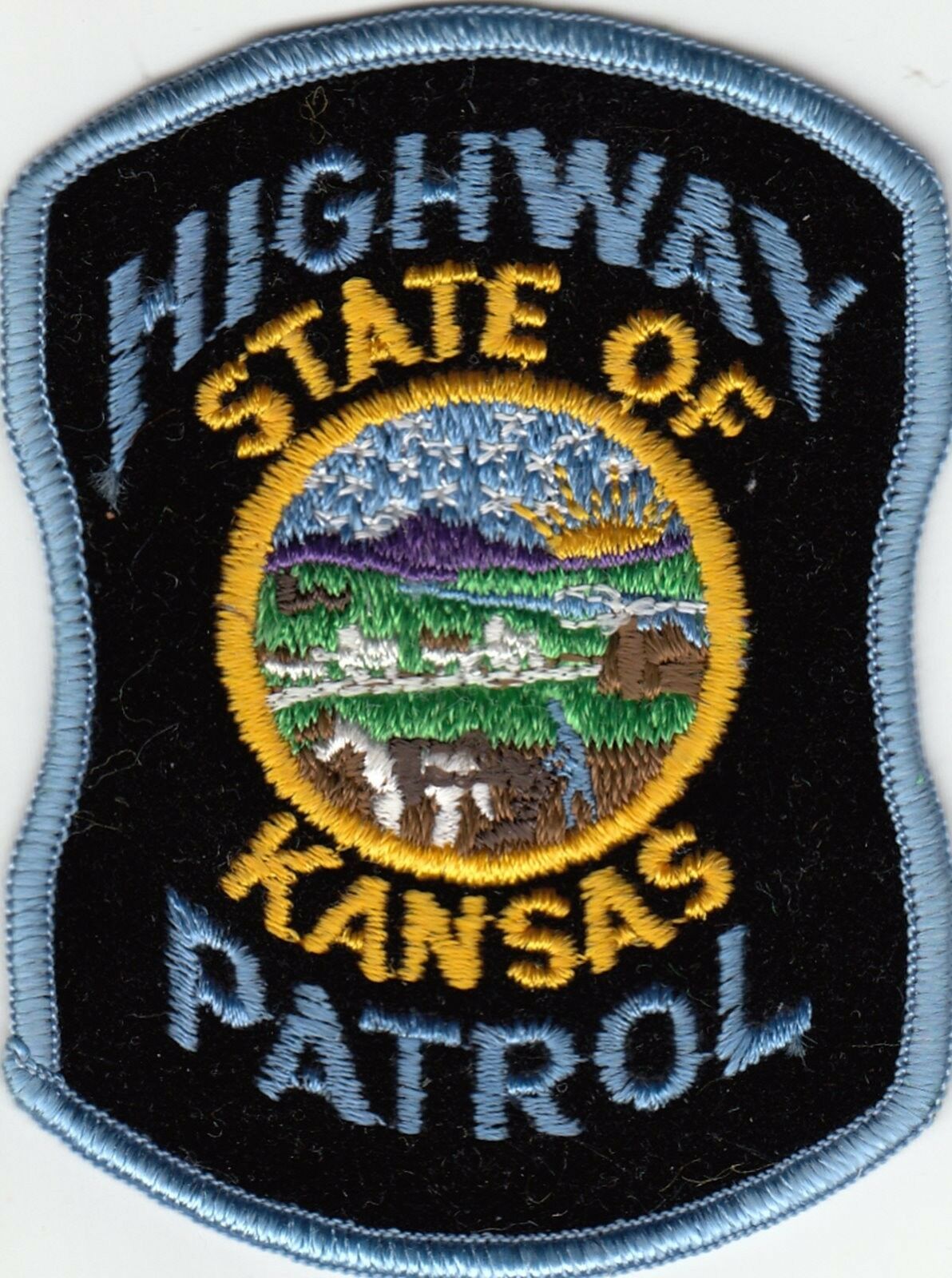 Kansas Highway Patrol (older Felt) Shirt Patch Ks