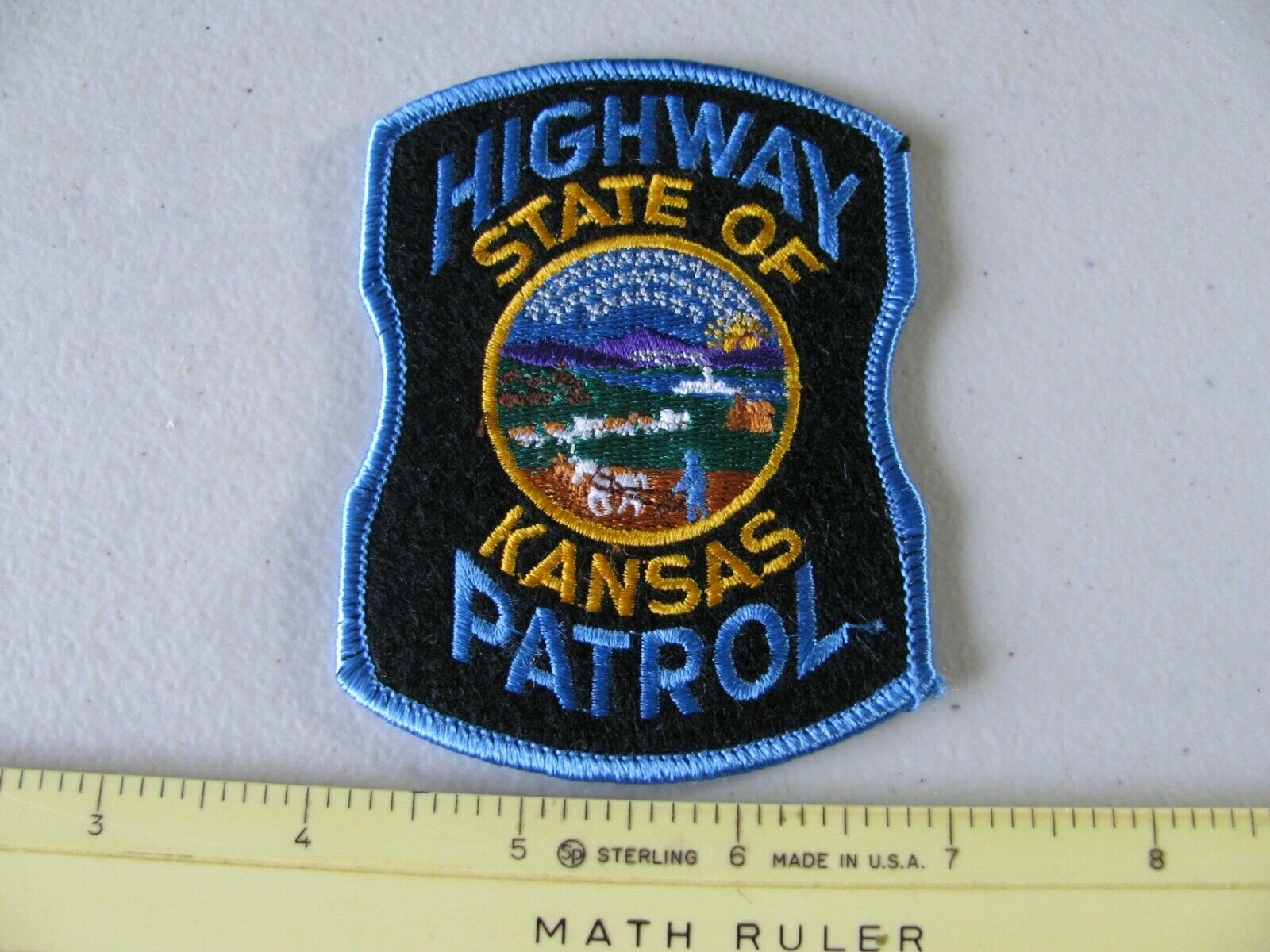State Of Kansas Highway Patrol Colored Uniform Patch ~nice~