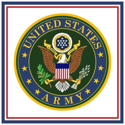 Us American Army Crest Insignia Emblem Counted Cross Stitch Chart Pattern