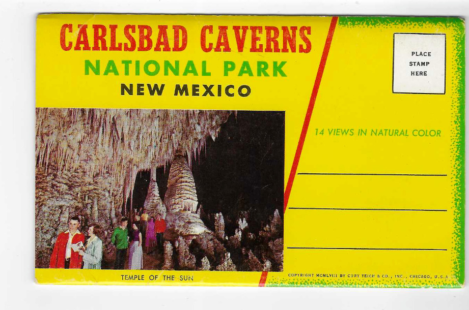 Postcard Folder-carlsbad Caverns National Park-new Mexico