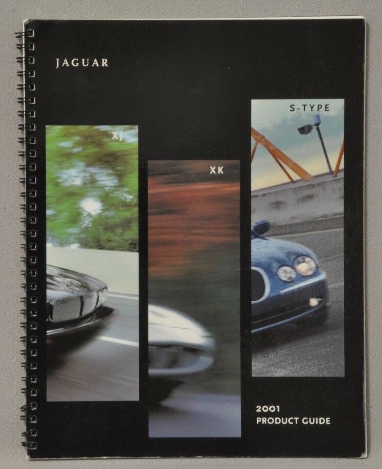Jaguar 2001 Xj Xk S-type Product Guide Excellent Spiral Bound