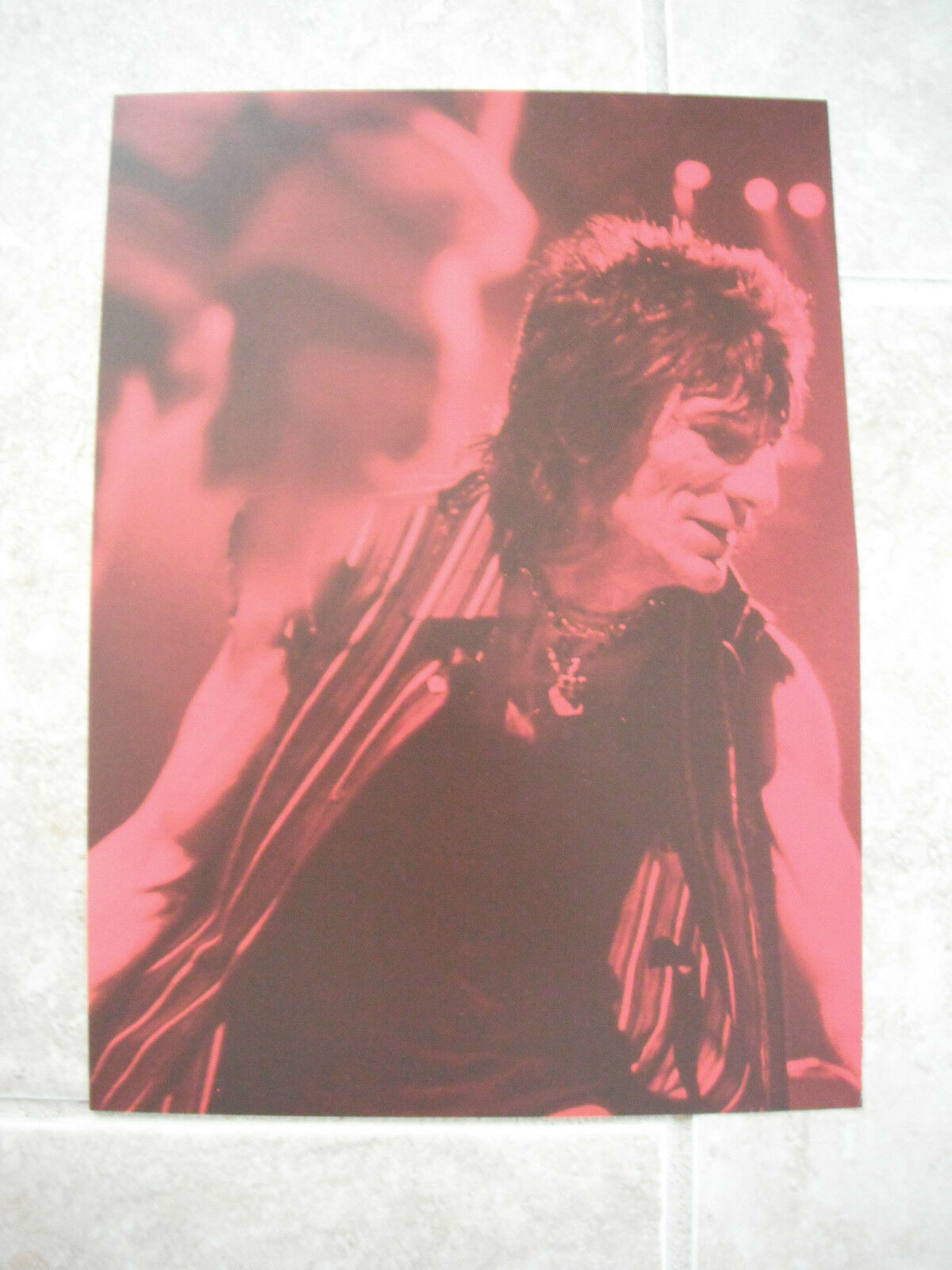 Rolling Stones Ron Wood Vtg Candid Coffee Table Book Photo #2