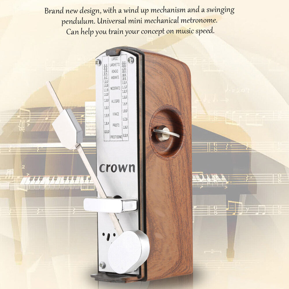 Mini Mechanical Tempo Metronome For Piano Guitar Violin Musical Instrument P0h5