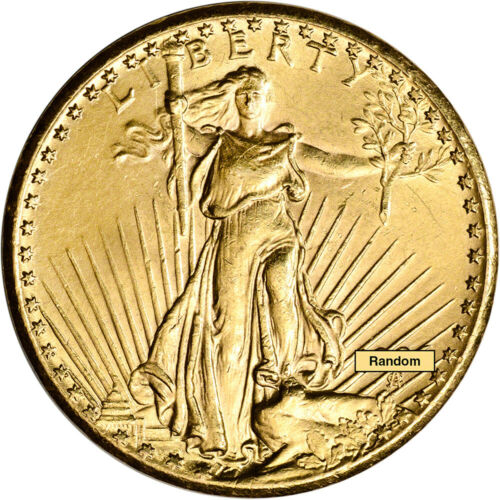 Us Gold $20 Saint-gaudens Double Eagle - Almost Uncirculated - Random Date