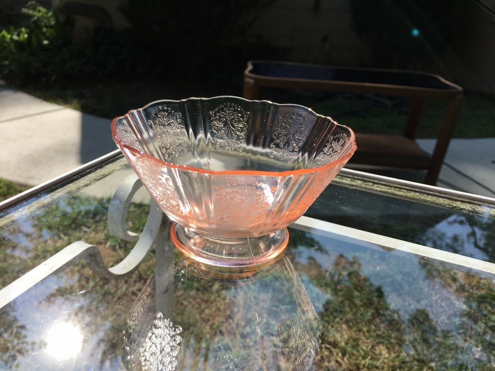 American Sweetheart Pink Depression Glass Sherbet 4.25" Footed Macbeth-evans Wow