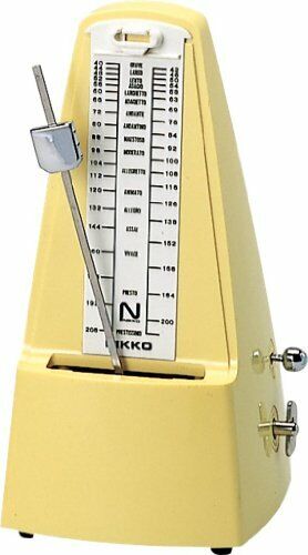 New Nikko Standard Pearl Yellow Metronome 236 Japan
