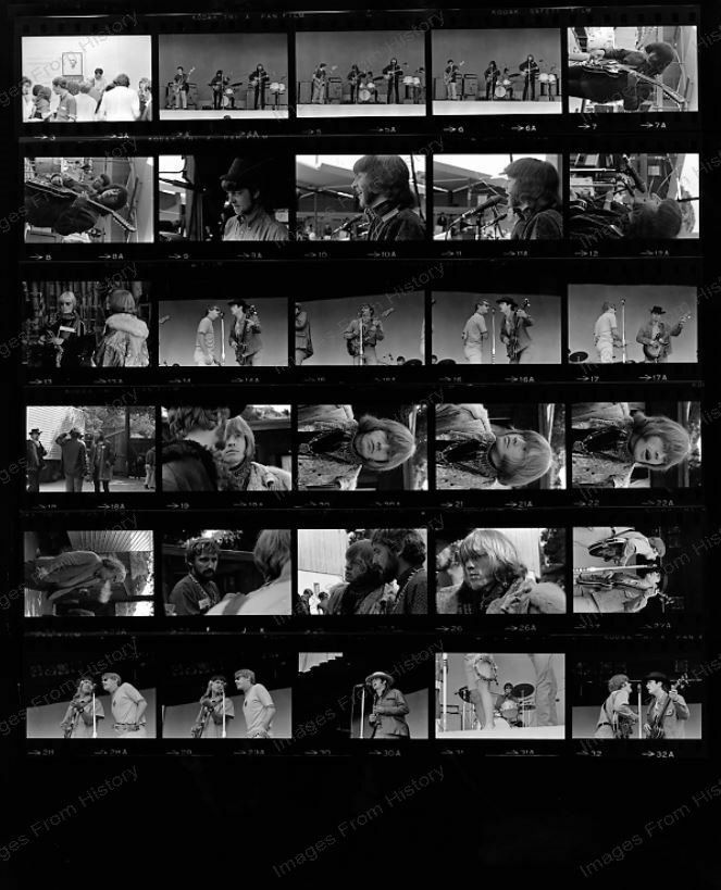 8x10 Print Brian Jones With Dennis Hopper Rolling Stones Proof Sheet  #bj29