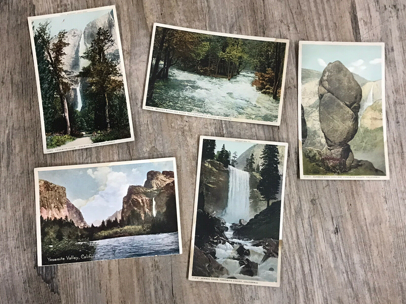 Early 1900’s Yosemite Valley California Postcard Lot Of 5 Detroit Publishing P-9