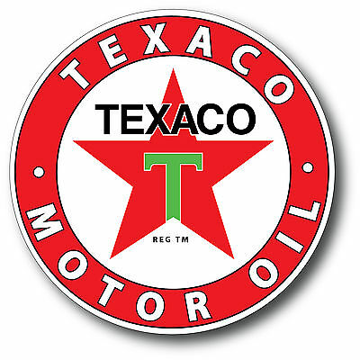 Texaco Motor Oil Super High Gloss Outdoor 4 Inch Decal Sticker
