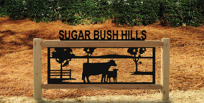 Personalized Cow - Farm & Country Outdoor  Signs