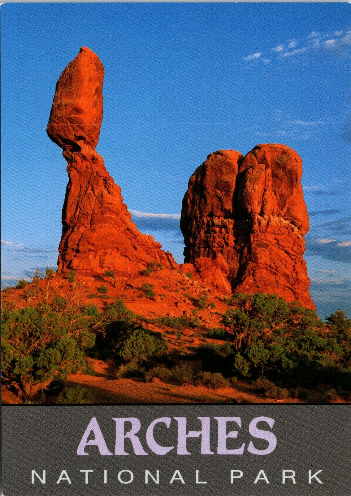 Balanced Rock Arches National Park Utah Vintage Continental Postcard